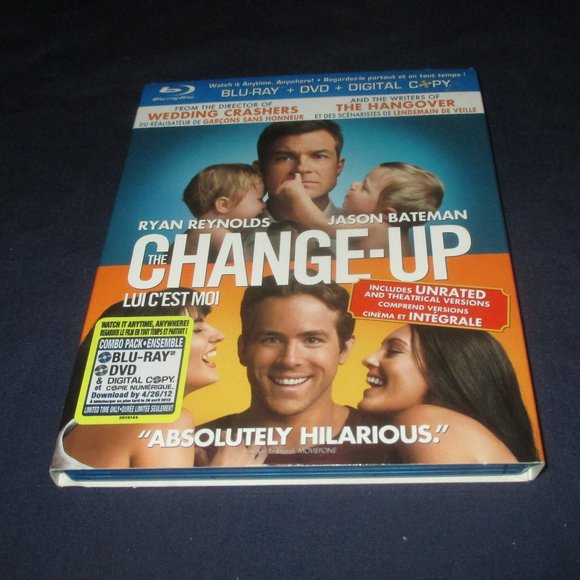 The Change-Up (Blu-ray/DVD, 2011, 2-Disc Set, Canadian) w/ slipcover - Picture 1 of 4